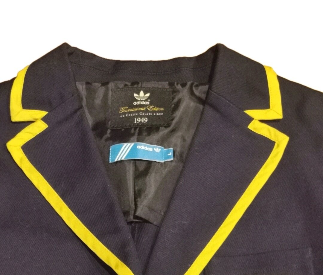 Women Blue Blazer Jacket - Size L - Made In China - Pre-owned