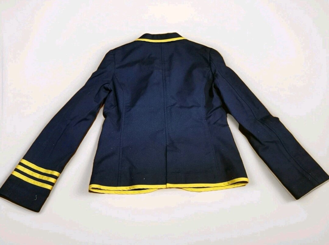 Women Blue Blazer Jacket - Size L - Made In China - Pre-owned