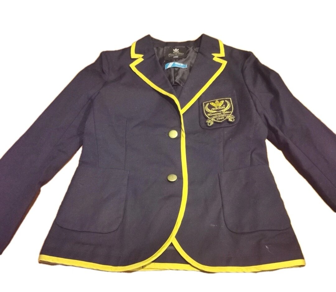 Women Blue Blazer Jacket - Size L - Made In China - Pre-owned