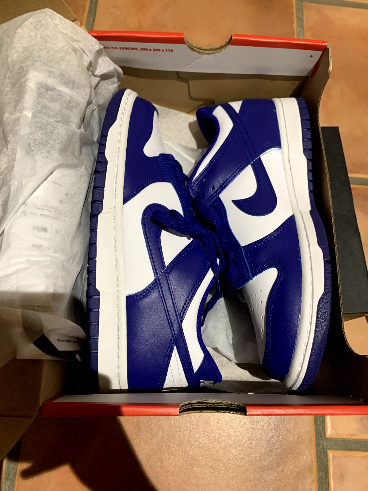 Dunk Low Retro 'white/concord' sneakers - new