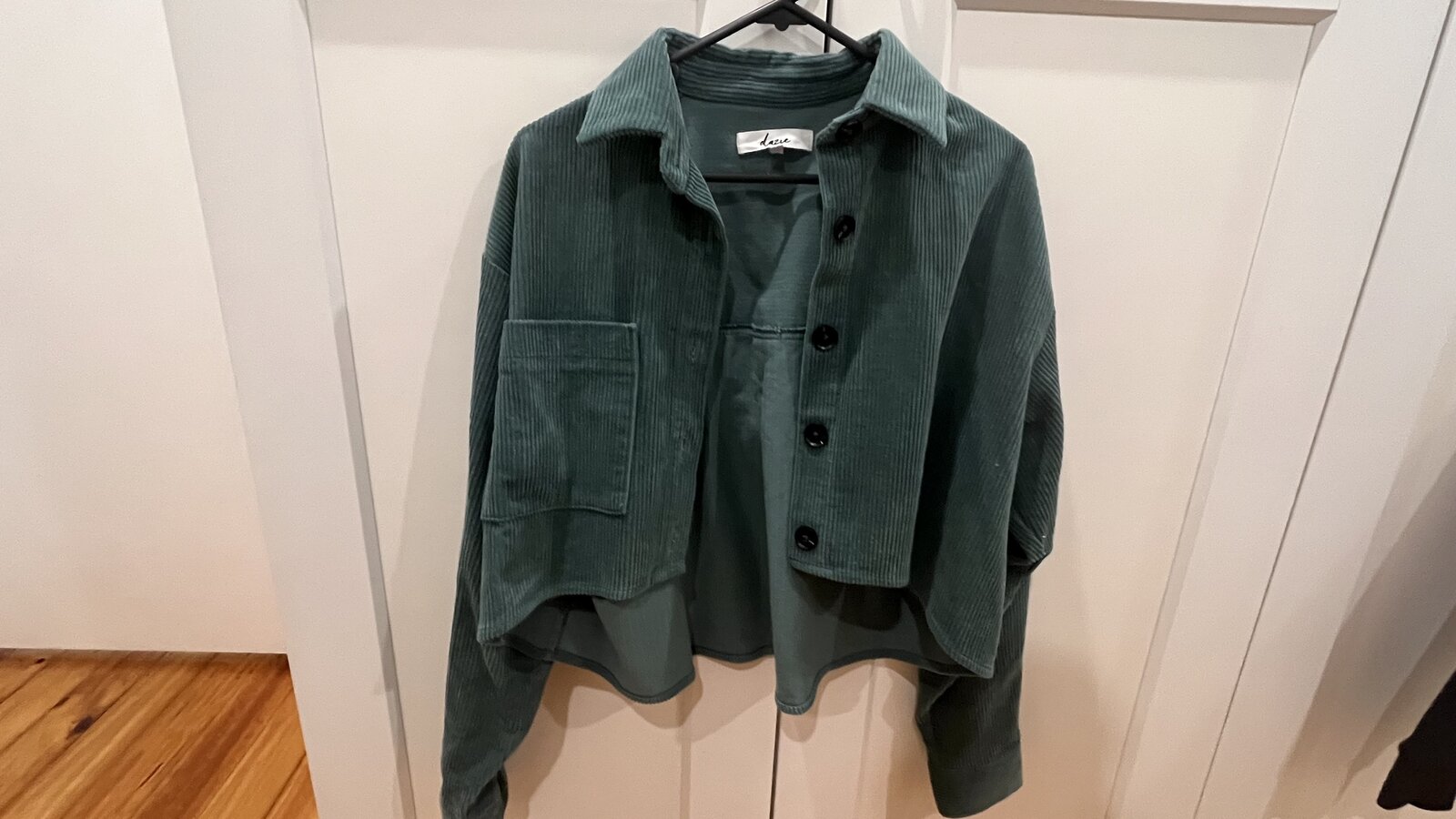 - So into you cropped cord shirt 
