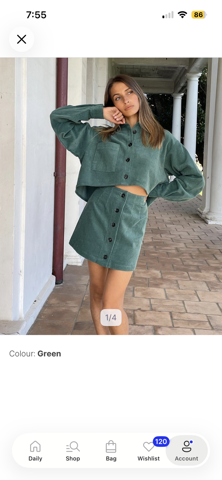 - So into you cropped cord shirt 