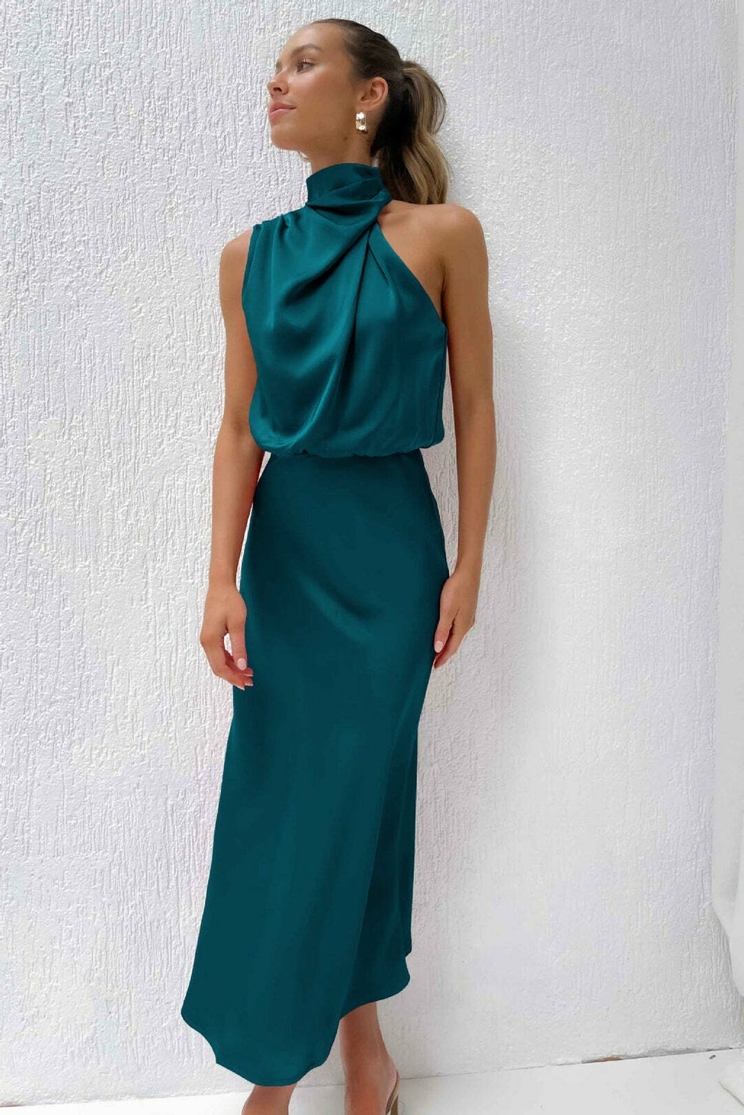 Esther maxi dress emerald green/ teal