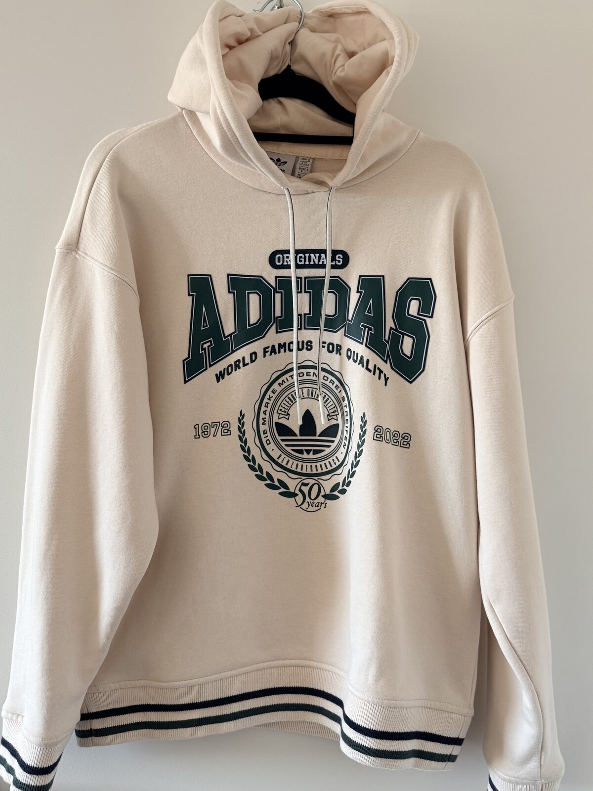 50 Years Anniversary Hoodie – Wonder White – IA8318