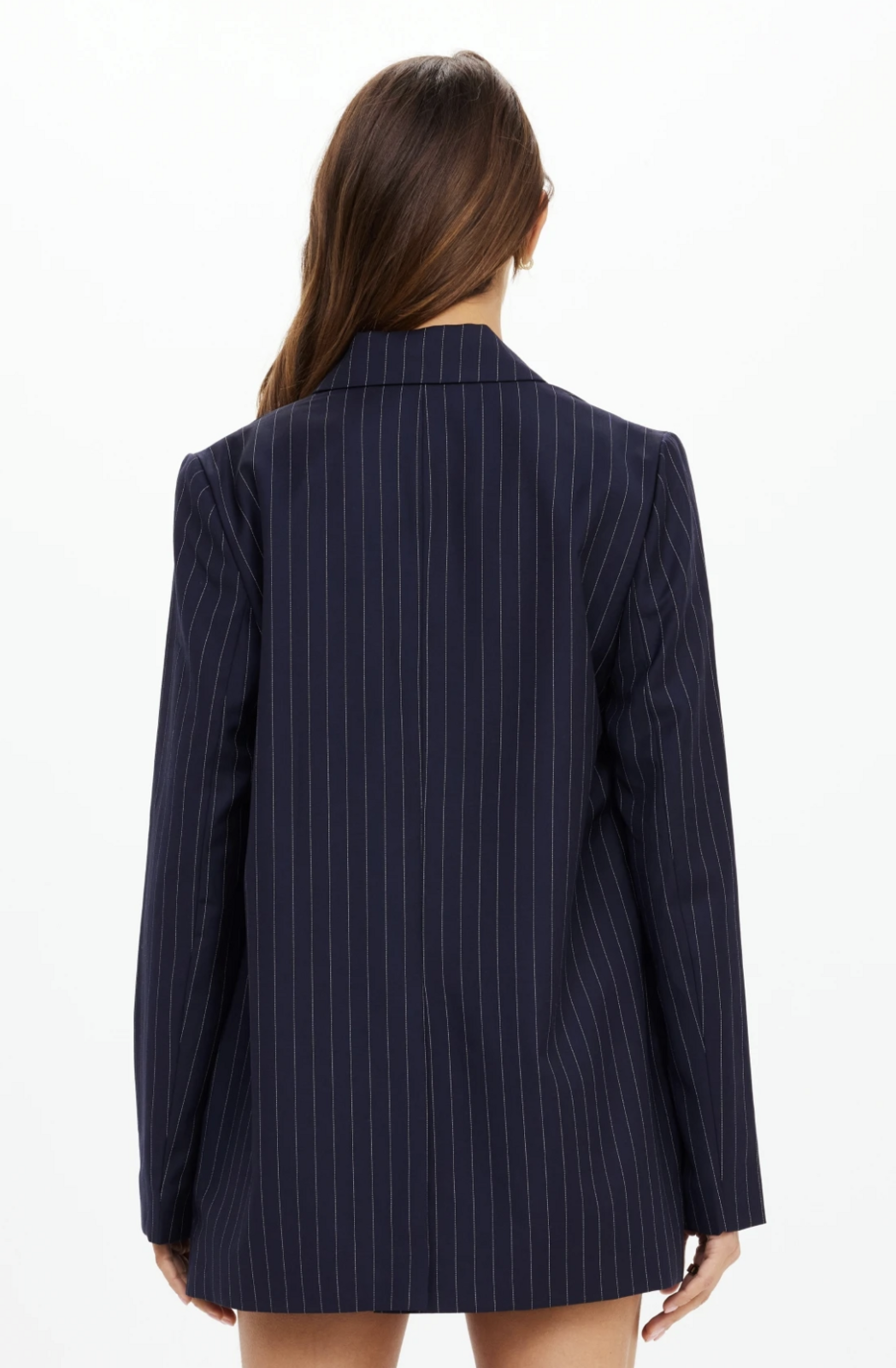 WOOL BOYFRIEND BLAZER - PINSTRIPE [USW325028]