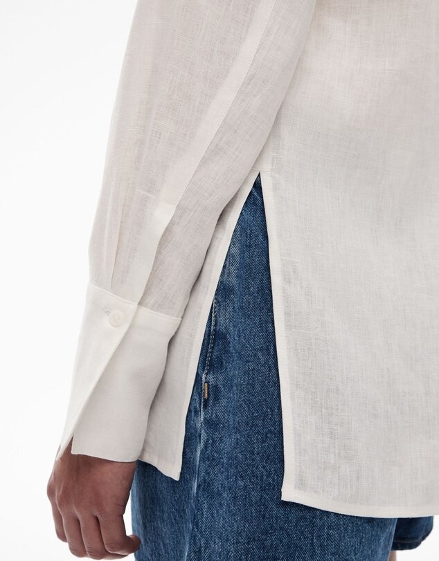 Linen Split Detail Shirt