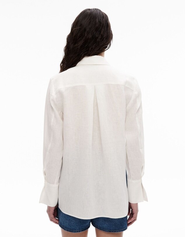 Linen Split Detail Shirt