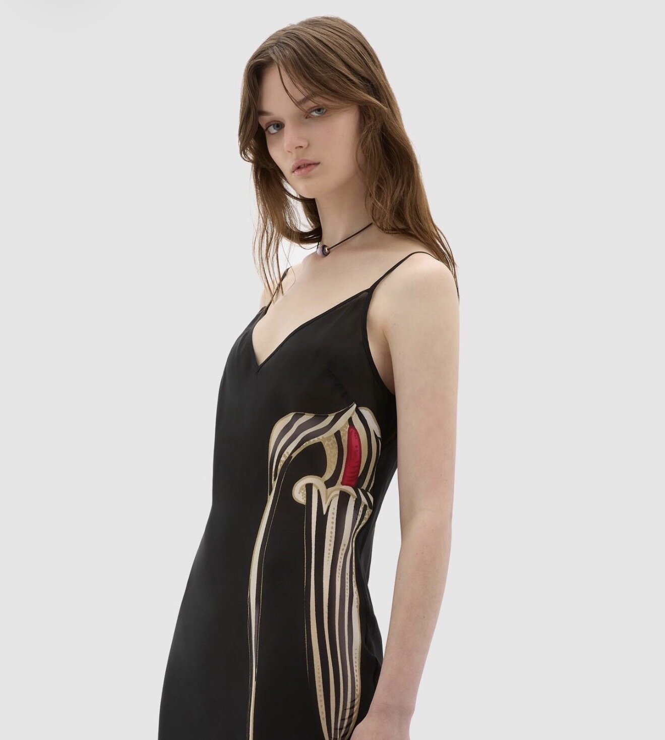 Silk Chiffon Cobra Lilly Maxi Dress
