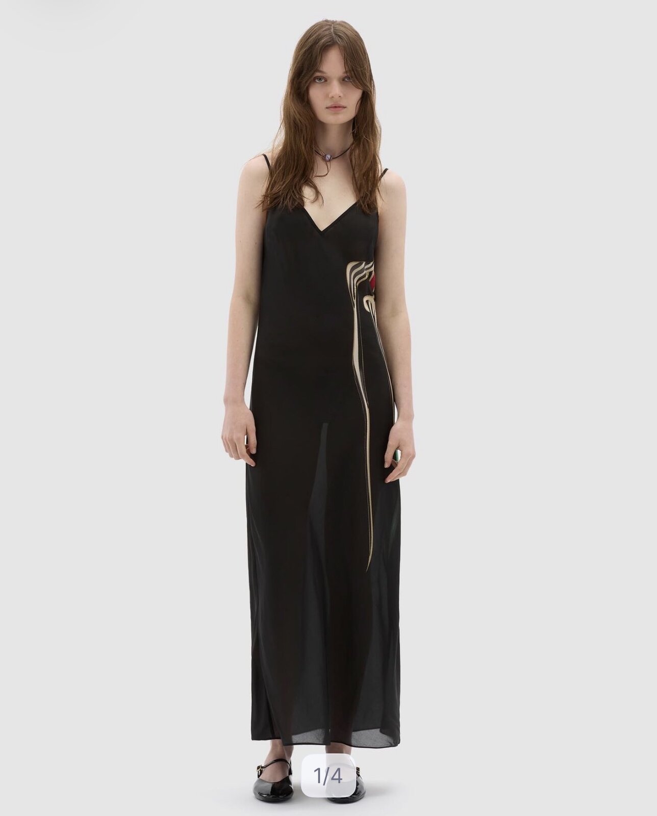 Silk Chiffon Cobra Lilly Maxi Dress
