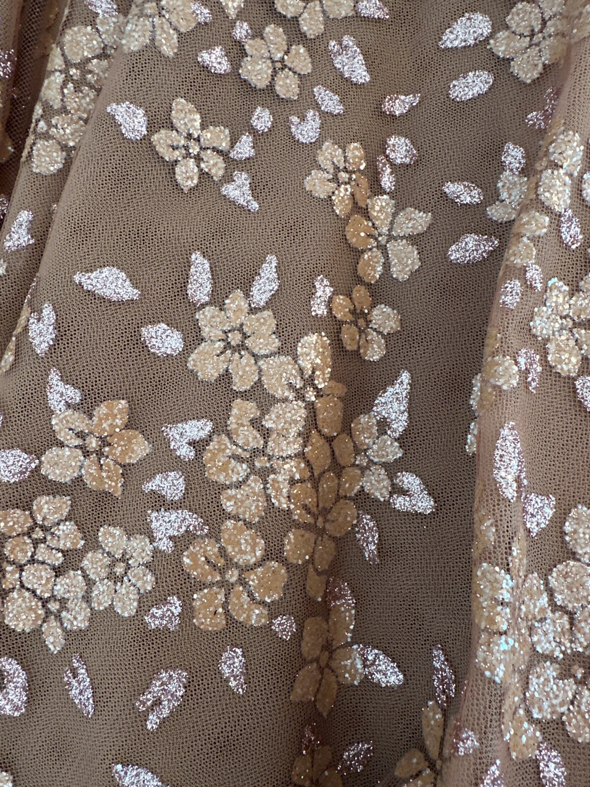 Tinsel Floral Bustier and Skirt Spice
