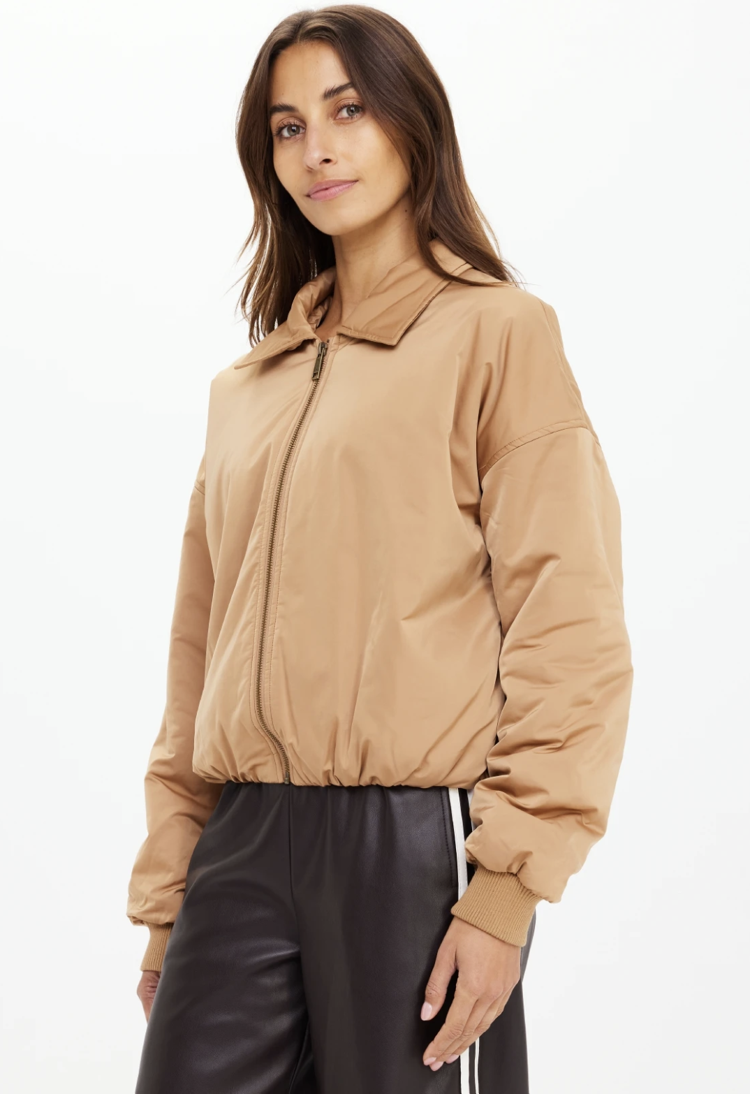 CARLOTTA BOMBER JACKET - TAN [USW325120]