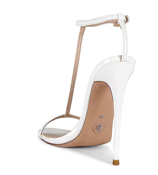 As new Femme LA Medellin Sandals White US10/EUR40