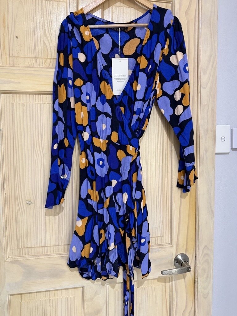 Elke wrap dress in lavender by Mr Zimi