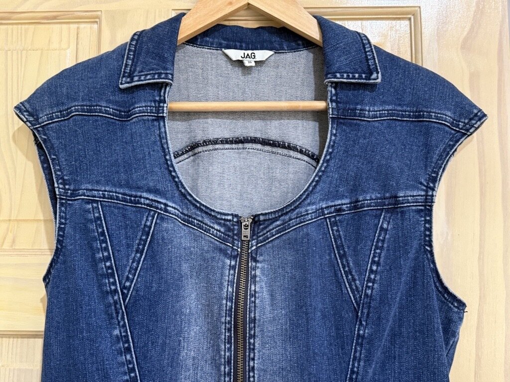 Vintage Body Con Denim Dress