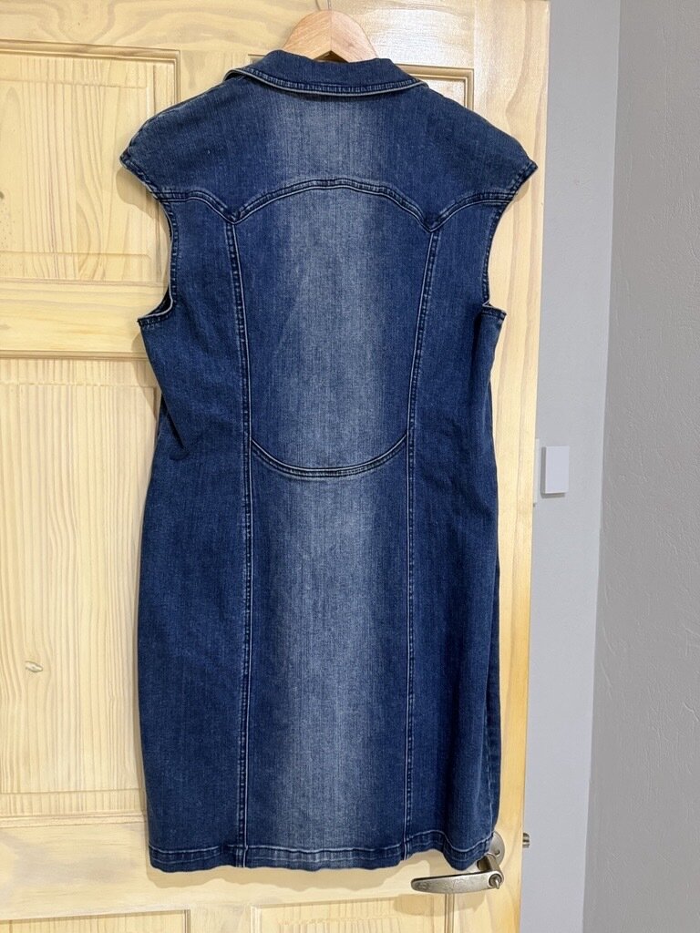 Vintage Body Con Denim Dress