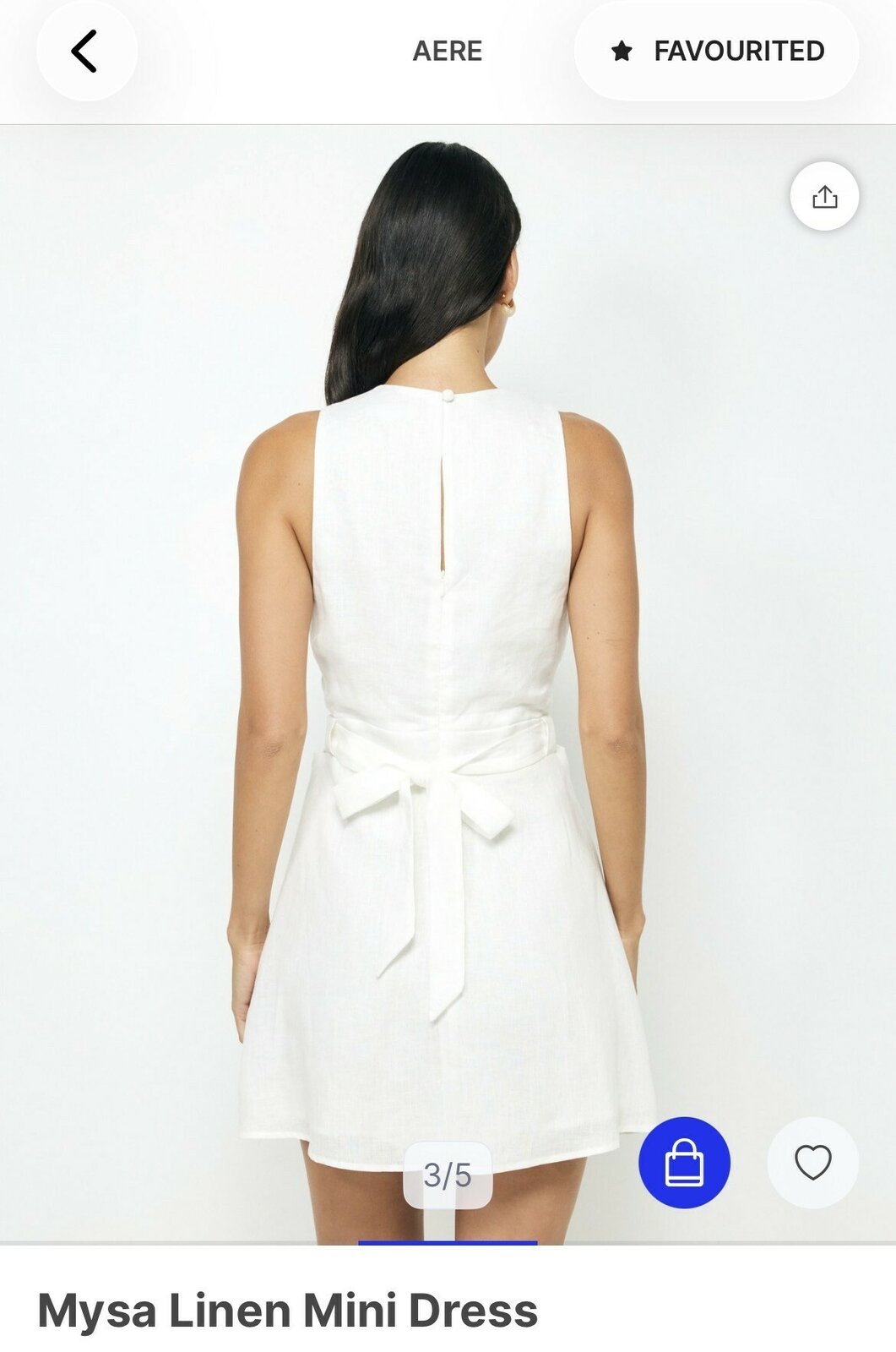 Mysa Linen Mini Dress Aere