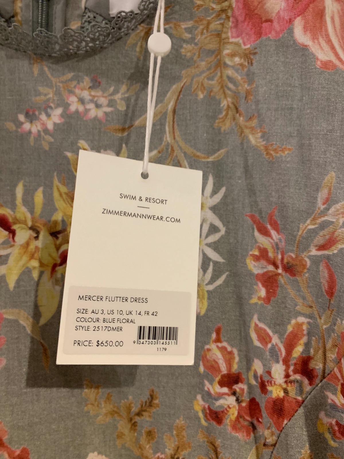 Zimmermann Mercer Flutter Dress (BRAND NEW) - AirRobe Zimmermann Mercer Flutter Dress (BRAND NEW) - AirRobe