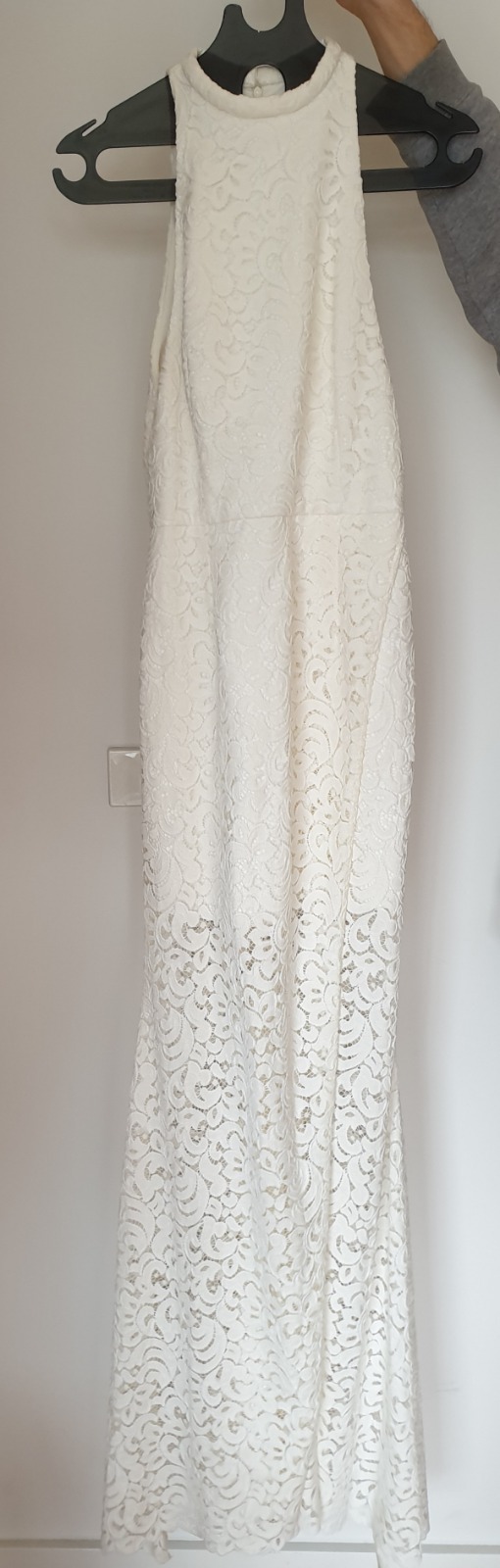 Guipure Lace Ivory Gown Size 10