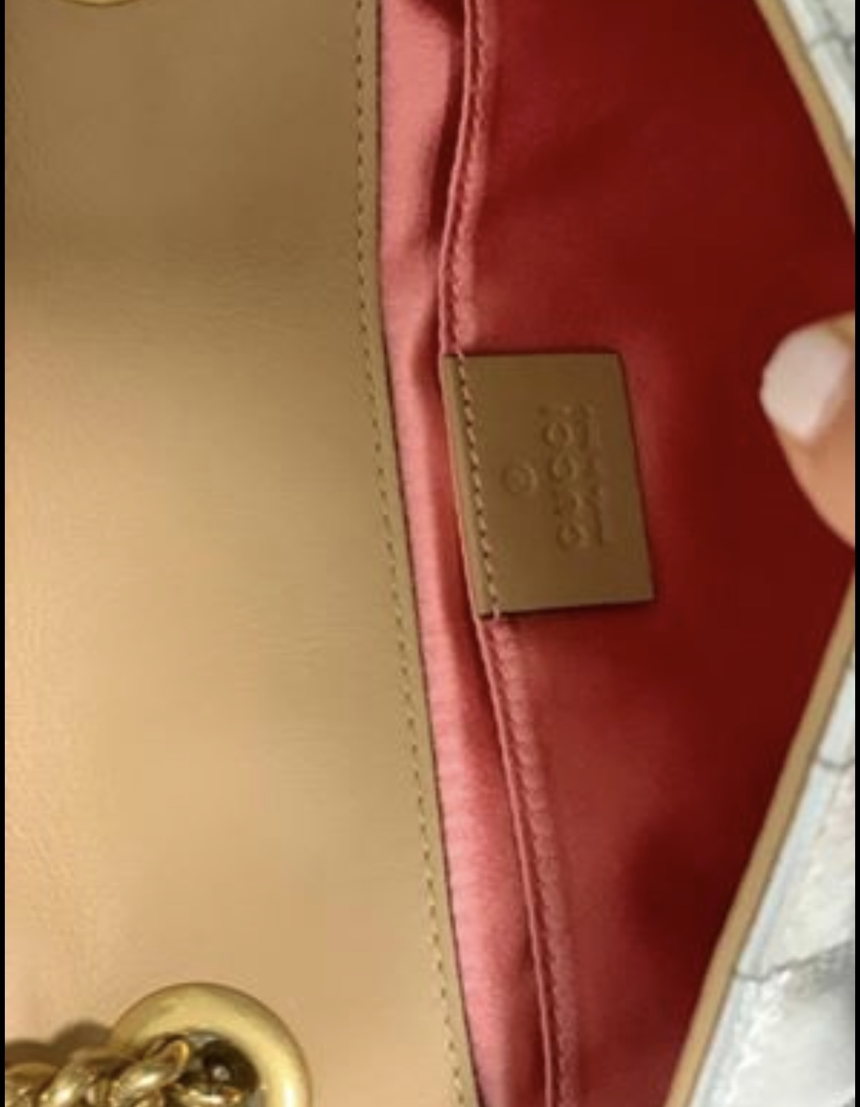 Metallic Matelasse Pearly Mini GG Marmont Bag Silver