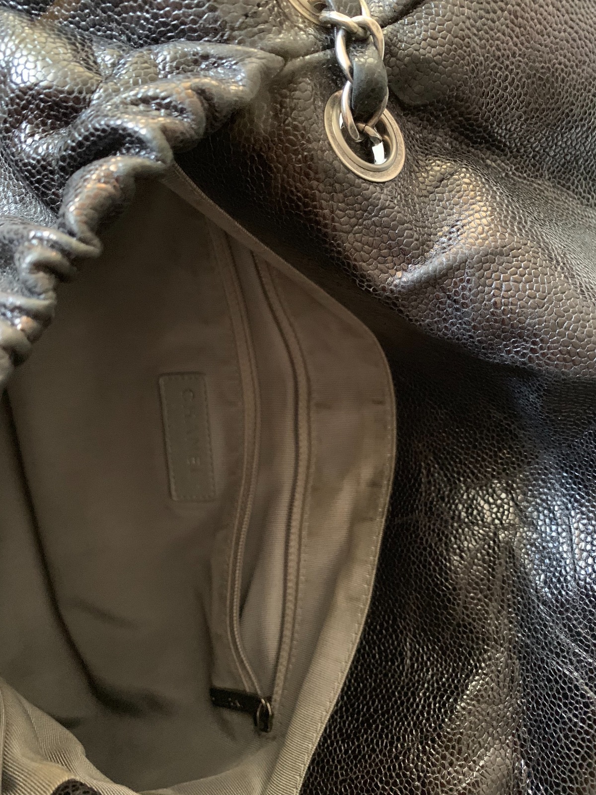 Large Leather Flap Handbag