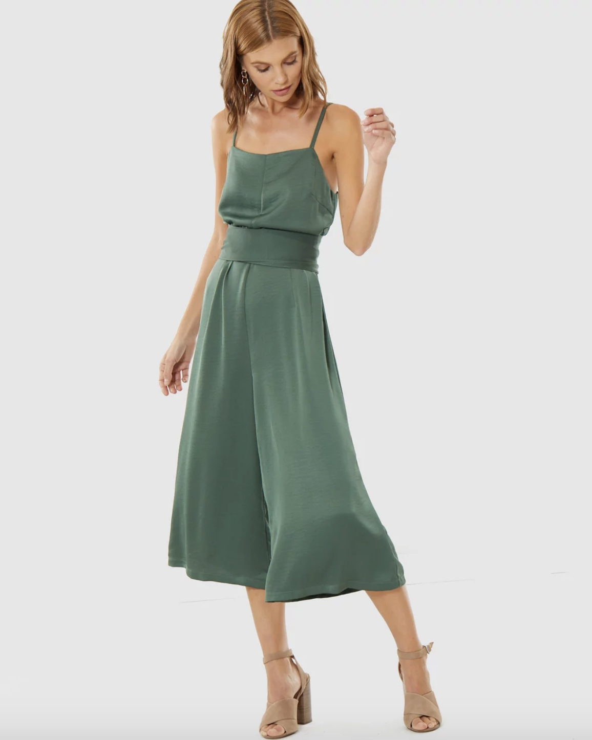 Christine Jumpsuit in Khaki Size 12