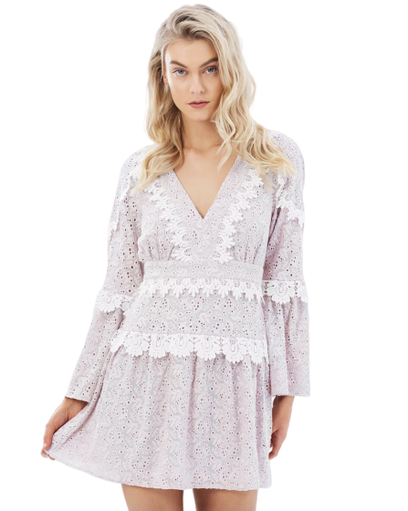 Liberty Leading Dove Mini Dress Size 10