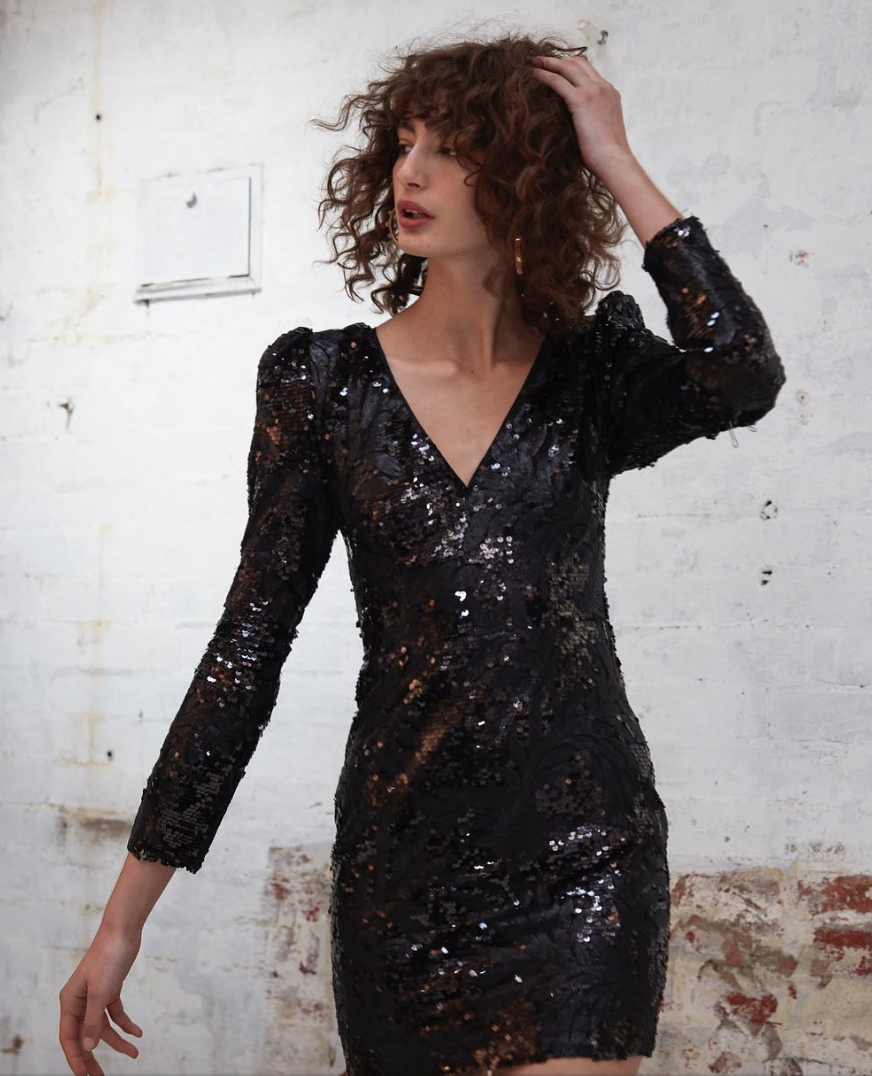 Dark Night Mini Dress Size 8