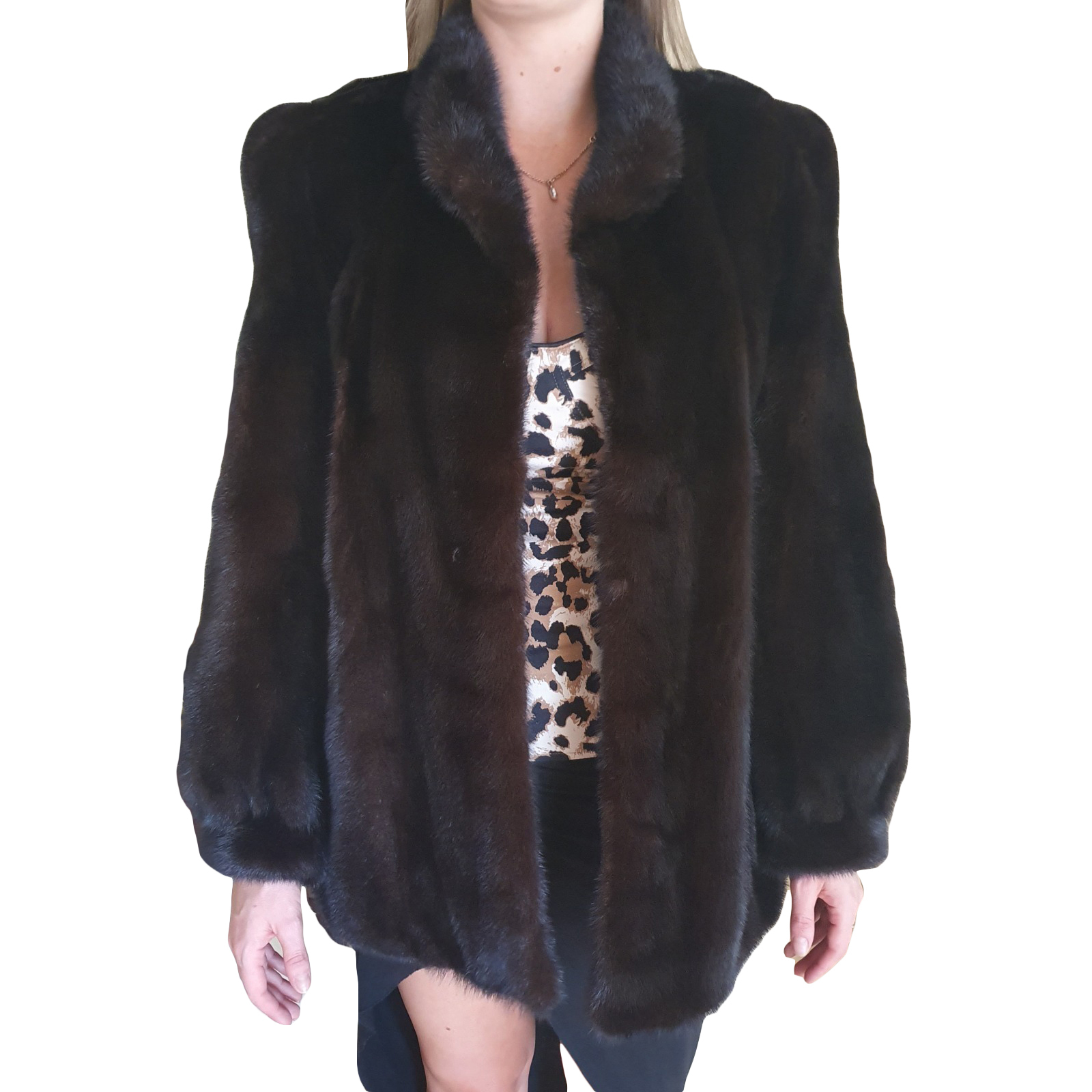 Diamond Mink Coat Size 10