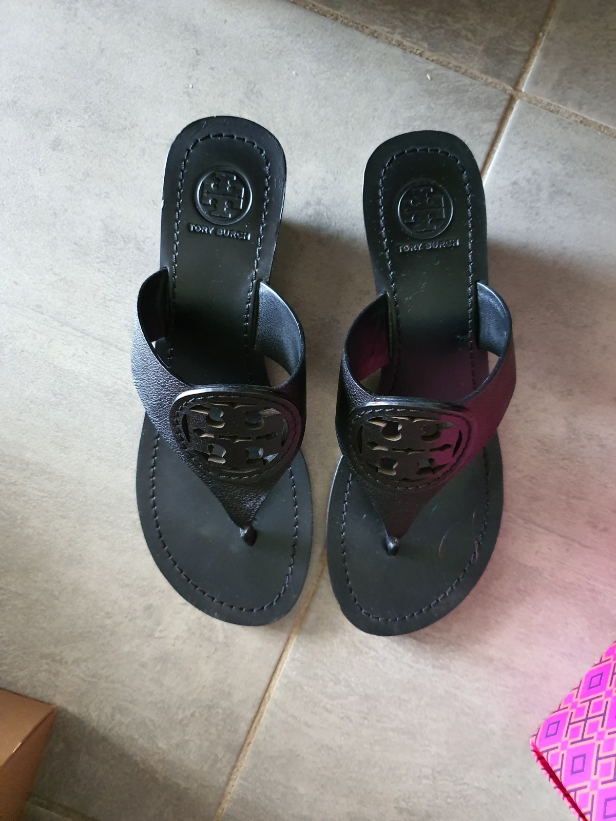 TORY BURCH Black Sandal Size 8
