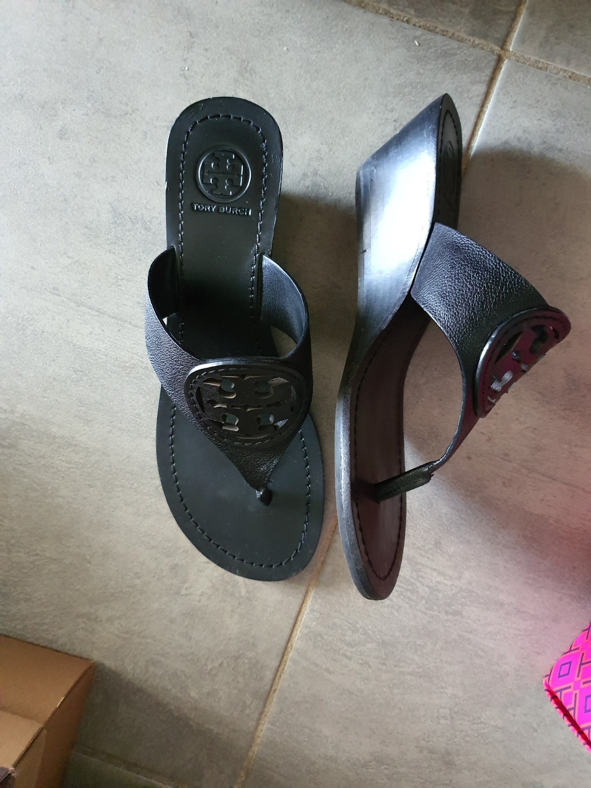 TORY BURCH Black Sandal Size 8