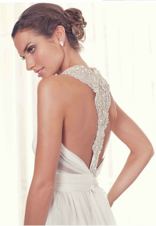 Ivory Silk Sheath Gown 