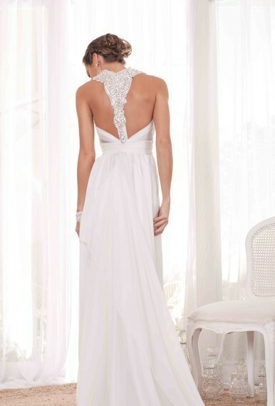 Ivory Silk Sheath Gown 