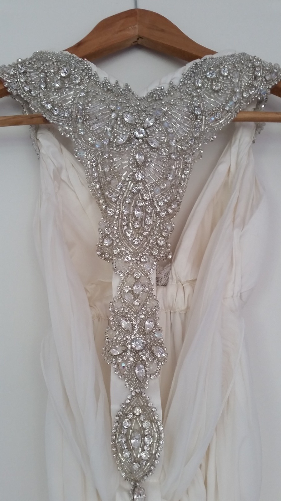 Ivory Silk Sheath Gown 