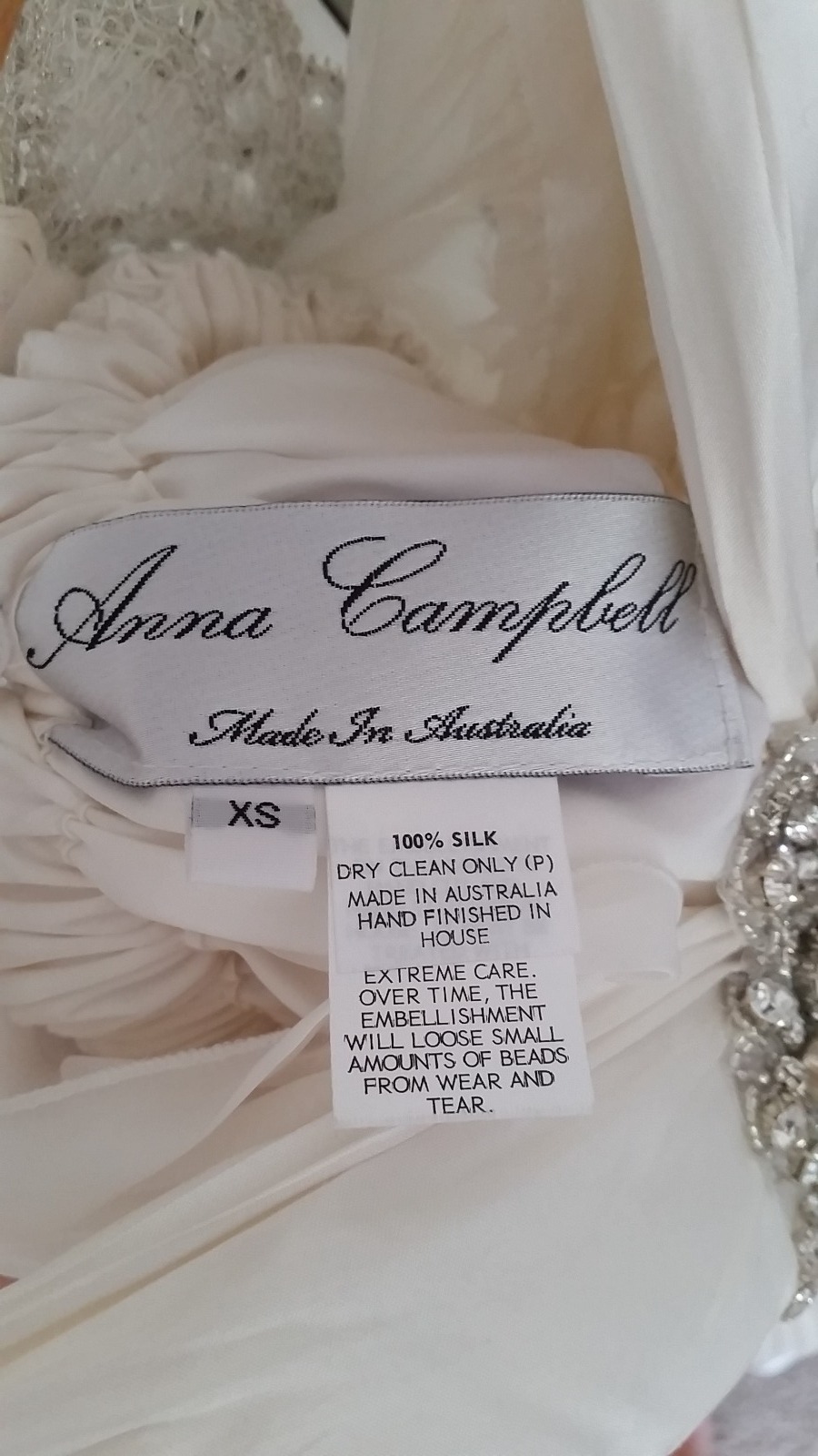 Ivory Silk Sheath Gown 