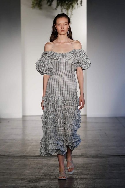 sachin and babi light blue dress Blue Grey Satin Dress - Pleated Maxi Dress - Bustier Maxi Dress