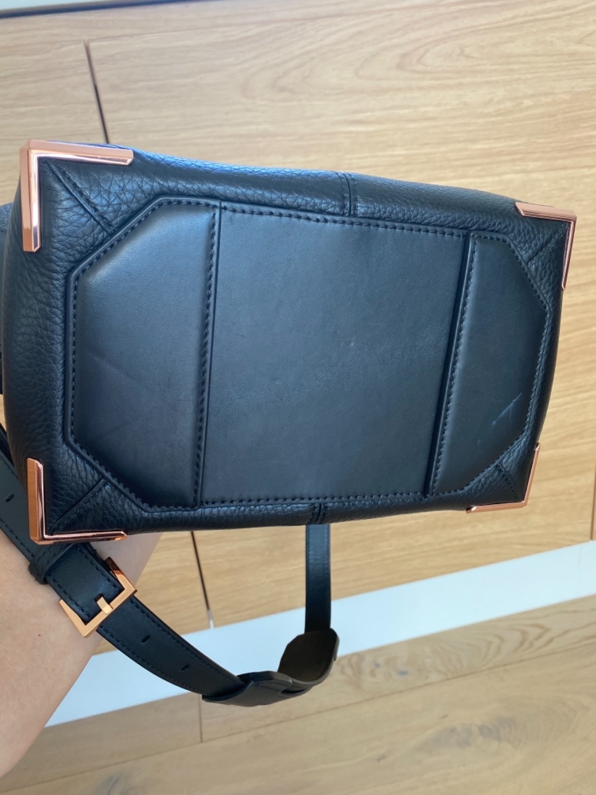 Emile Black leather Tote bag