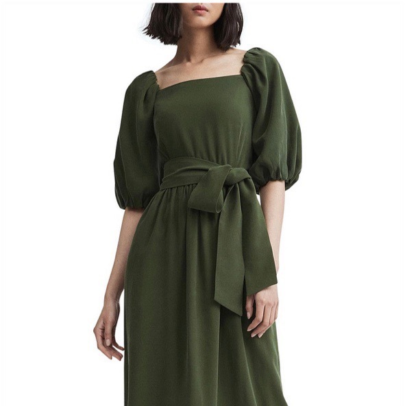 Green midi dress Size 10