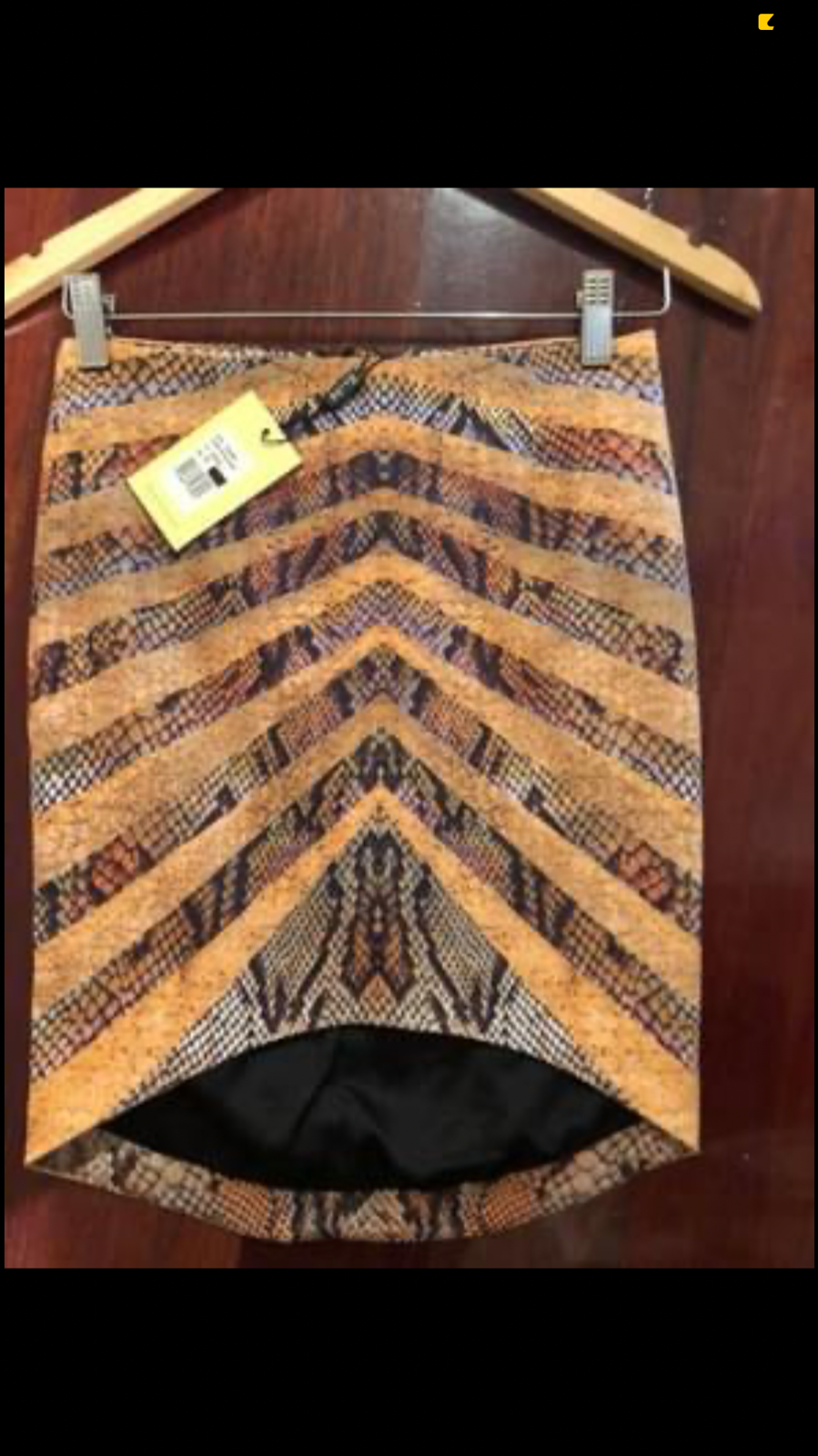 Snake skin high waist mini skirt BNWT Size 8 