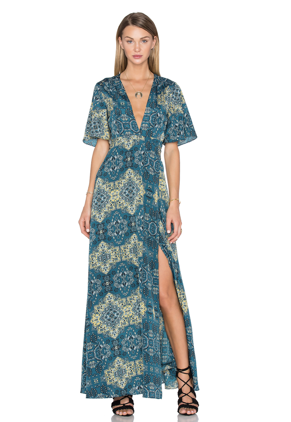 x REVOLVE Blaire Wrap Maxi dress Size 6