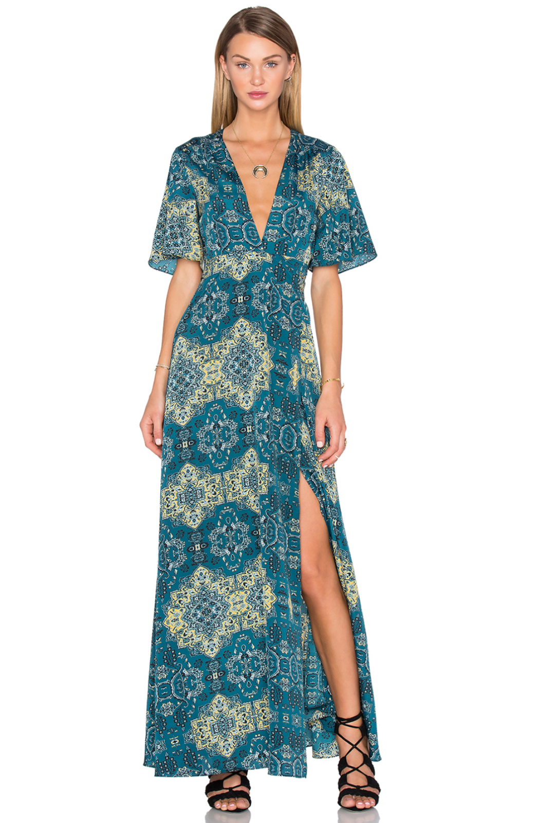 x REVOLVE Blaire Wrap Maxi dress Size 6
