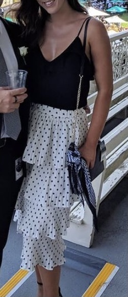 Tiered midi skirt Size 8