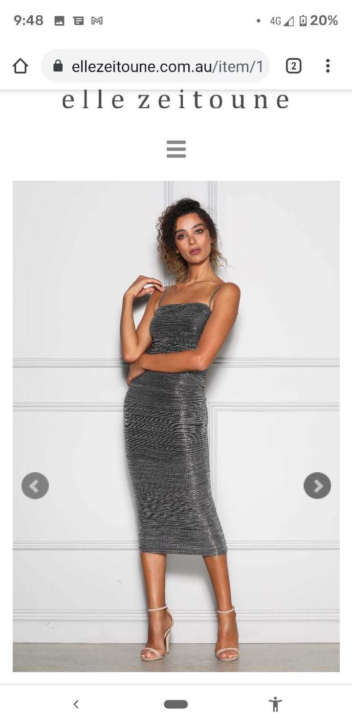 Janice Silver dress Size 8