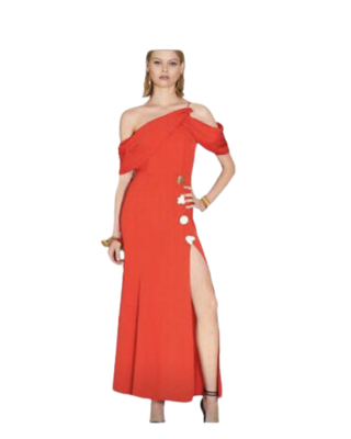 open lace back dress Nicola Finetti - Marisol Gown