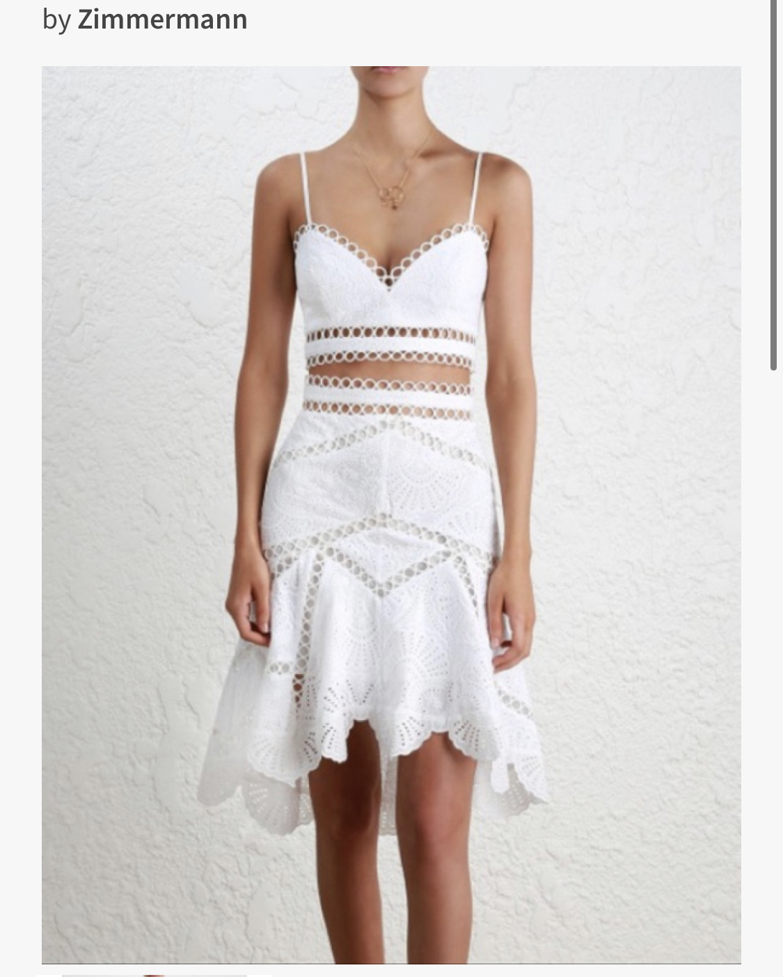 zimmermann jasper ruffle set white