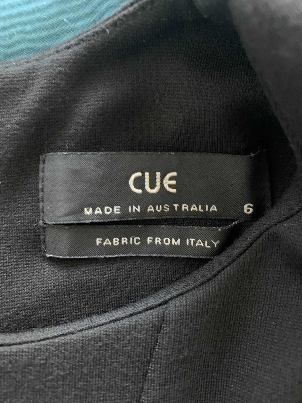 Cue Black Workwear Pencil Dress SIZE 6