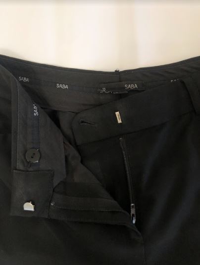 Black tapered pants Size 10