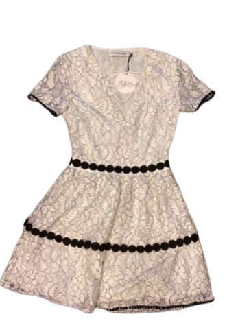White and black floral dress BNWT Size 8