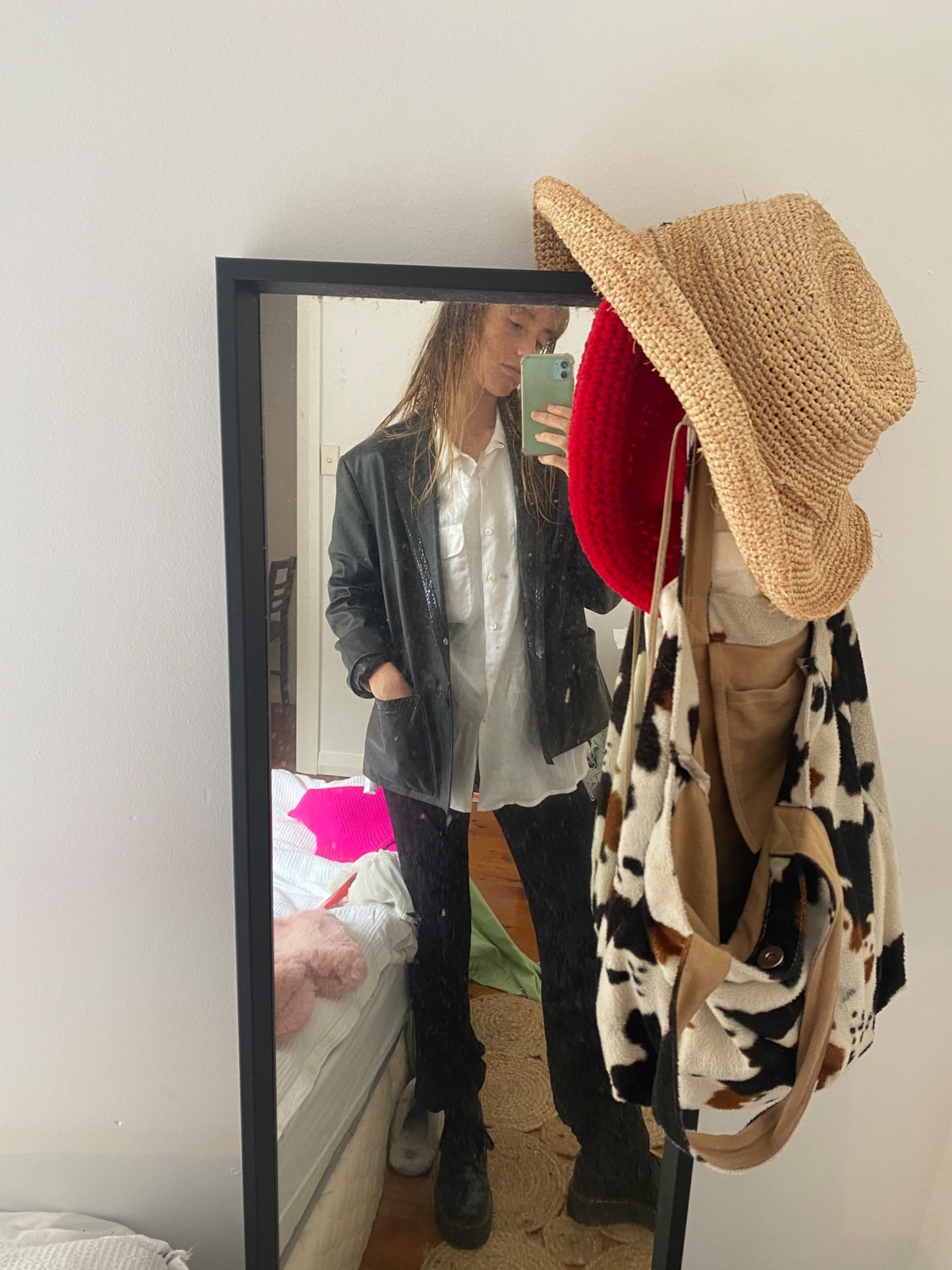 Faux Leather jacket Size 8-12