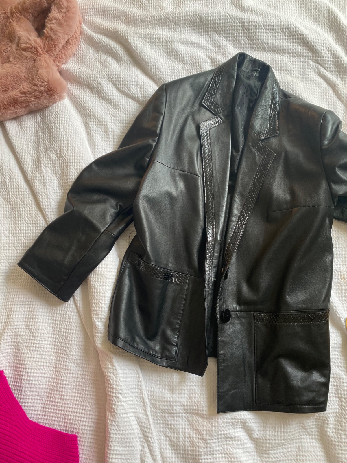 Faux Leather jacket Size 8-12