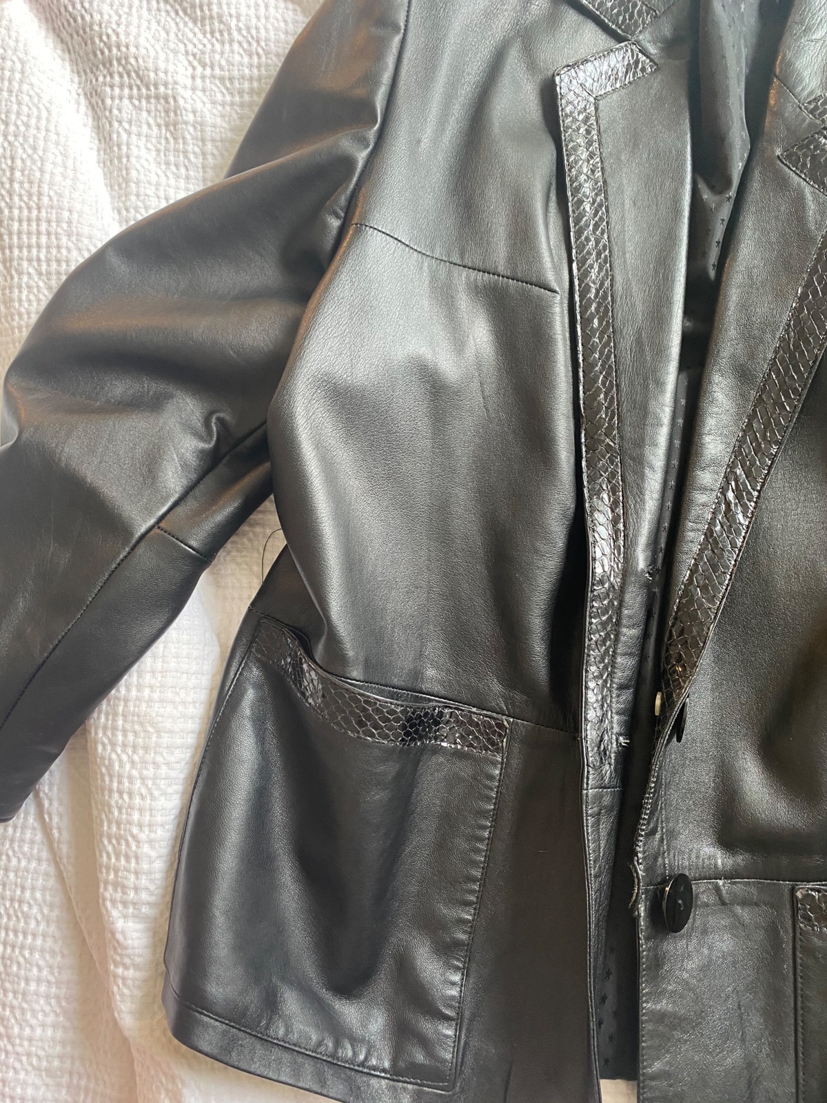 Faux Leather jacket Size 8-12